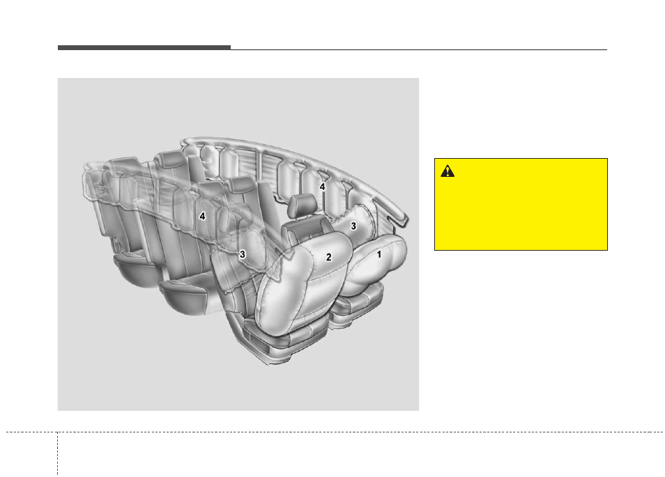 Safety features of your vehicle | KIA Rondo 2013 User Manual | Page 57 / 338