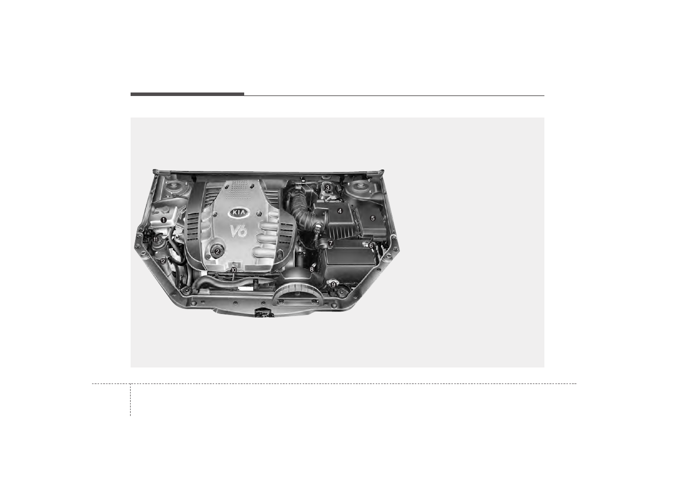 Your vehicle at a glance | KIA Magentis 2007 User Manual | Page 9 / 294