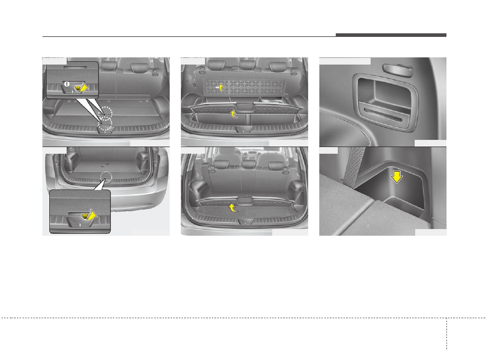 Features of your vehicle, Luggage box | KIA Rondo 2011 User Manual | Page 162 / 338