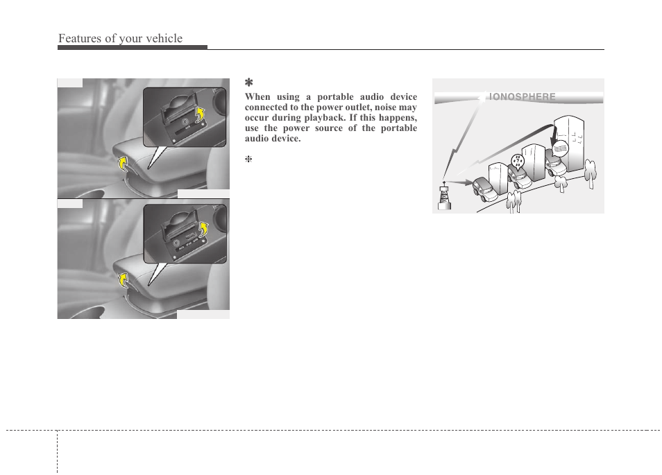 Features of your vehicle | KIA Rondo 2011 User Manual | Page 173 / 338