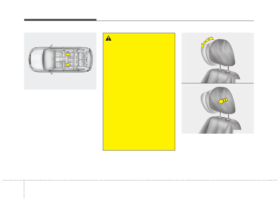 Safety features of your vehicle | KIA Rondo 2011 User Manual | Page 19 / 338