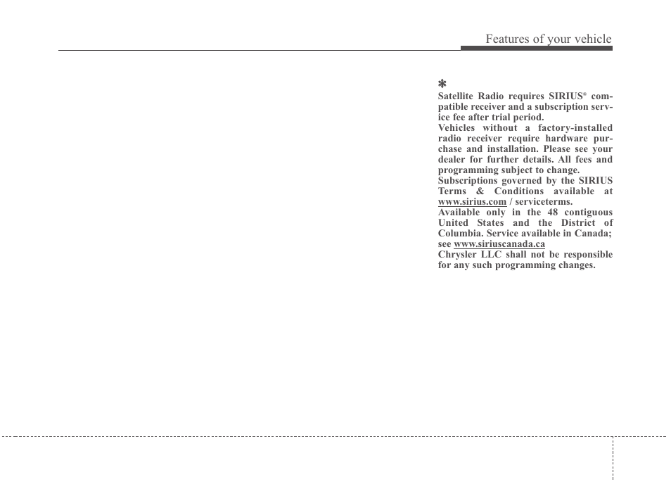 Features of your vehicle | KIA Rondo 2011 User Manual | Page 194 / 338