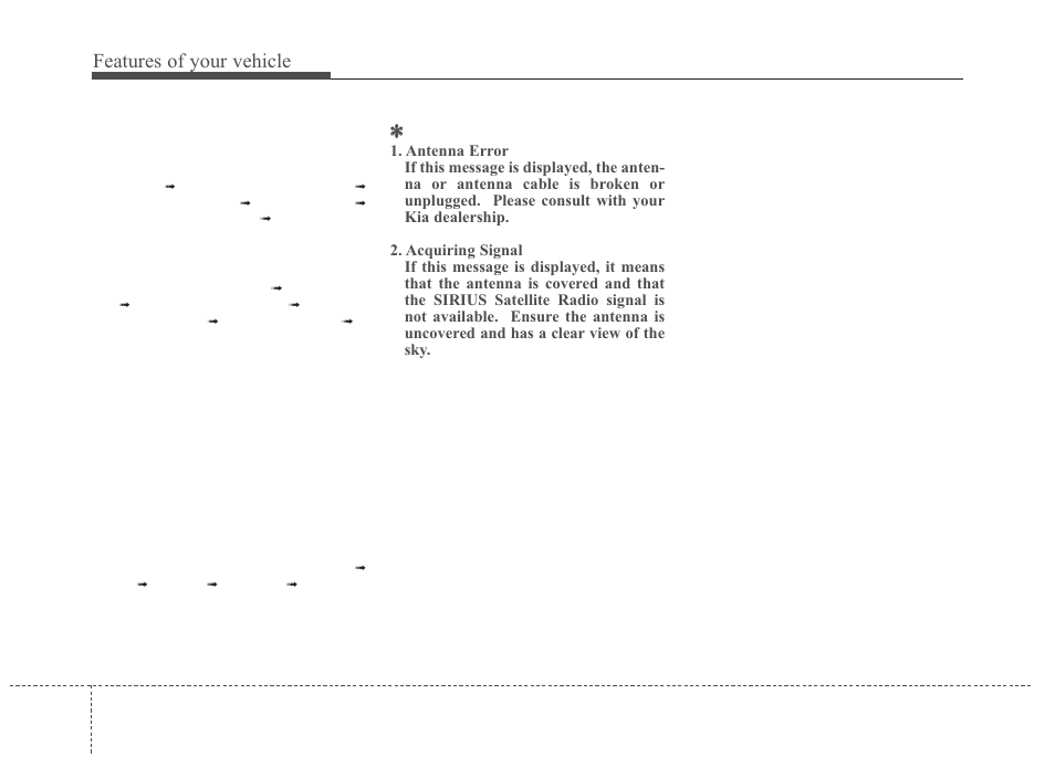 Features of your vehicle | KIA Rondo 2011 User Manual | Page 197 / 338