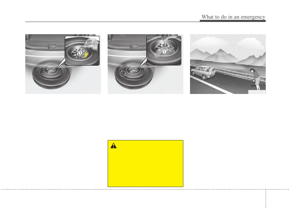 What to do in an emergency | KIA Rondo 2011 User Manual | Page 255 / 338