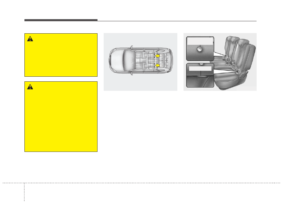 Safety features of your vehicle | KIA Rondo 2011 User Manual | Page 51 / 338