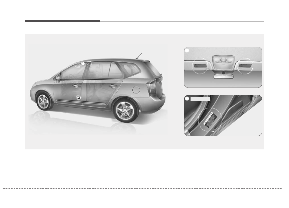 Safety features of your vehicle | KIA Rondo 2011 User Manual | Page 79 / 338