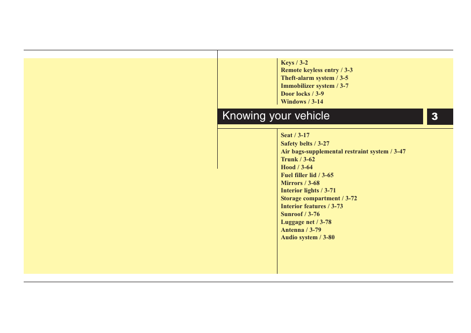 Knowing your vehicle | KIA Rio_Rio5 2008 User Manual | Page 10 / 219