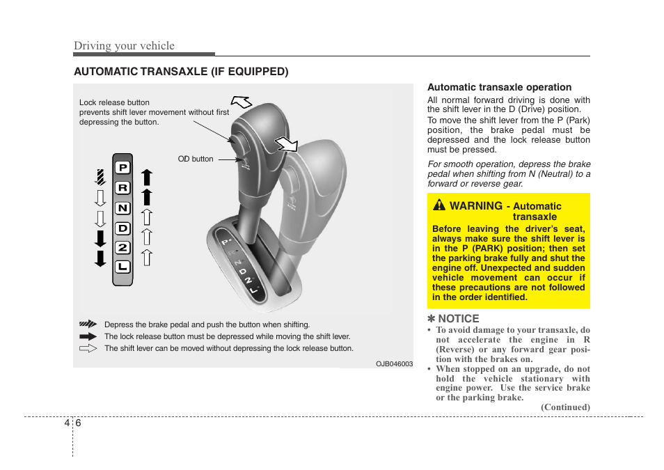 Driving your vehicle | KIA Rio_Rio5 2008 User Manual | Page 112 / 219