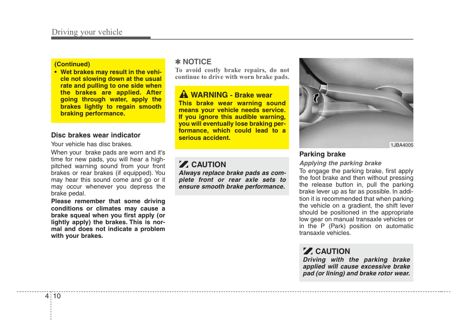 Driving your vehicle | KIA Rio_Rio5 2008 User Manual | Page 116 / 219