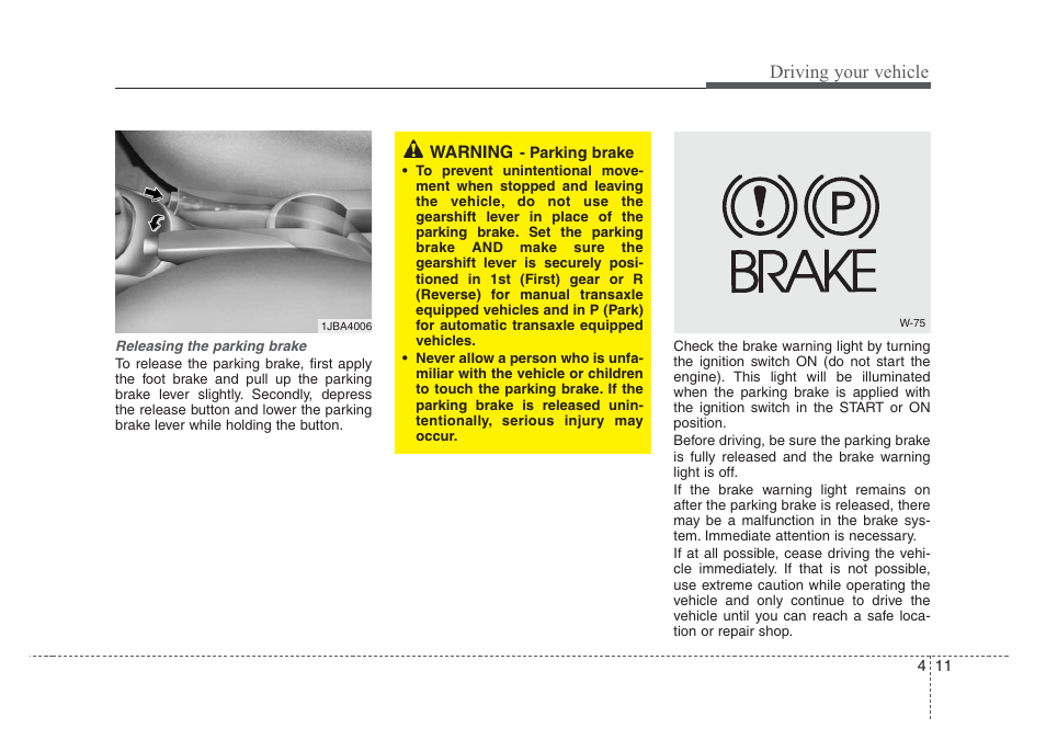Driving your vehicle | KIA Rio_Rio5 2008 User Manual | Page 117 / 219