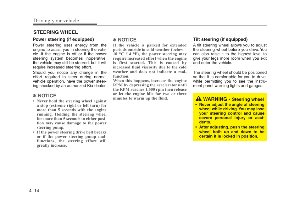 Driving your vehicle | KIA Rio_Rio5 2008 User Manual | Page 120 / 219