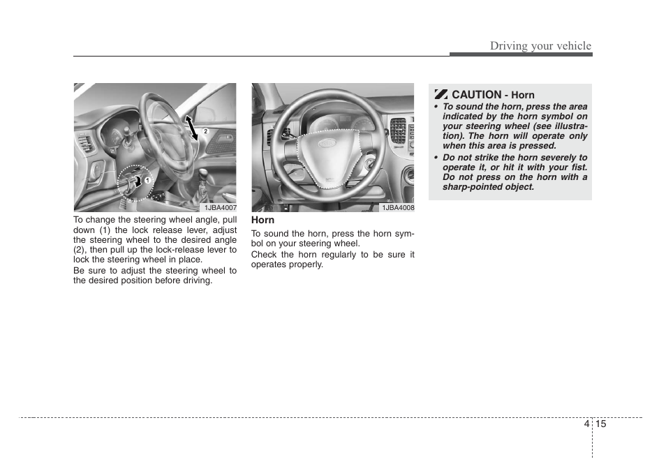 Driving your vehicle | KIA Rio_Rio5 2008 User Manual | Page 121 / 219