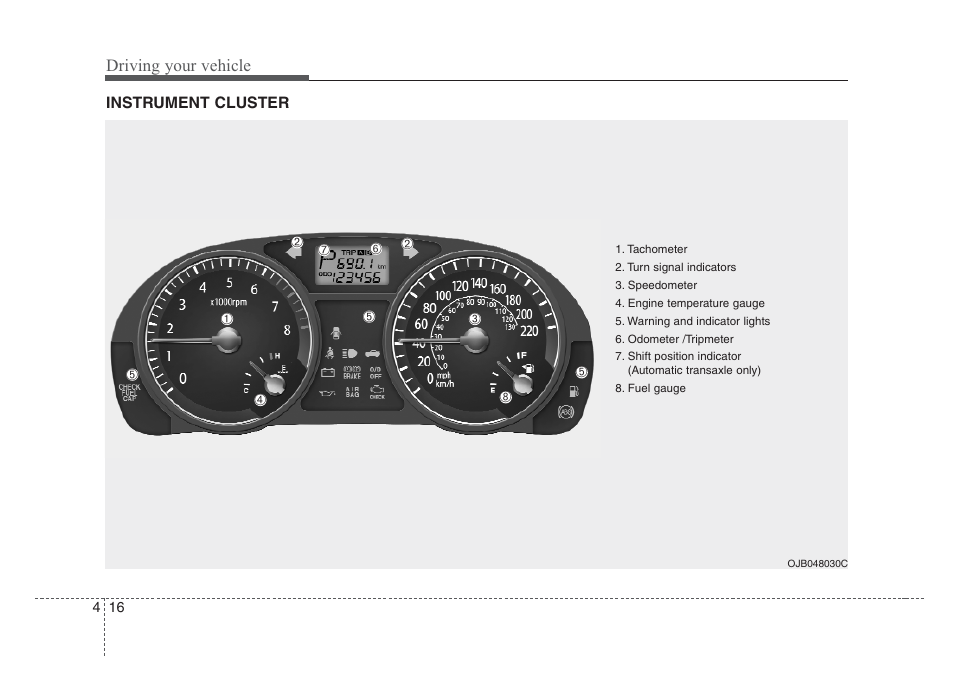 Driving your vehicle | KIA Rio_Rio5 2008 User Manual | Page 122 / 219