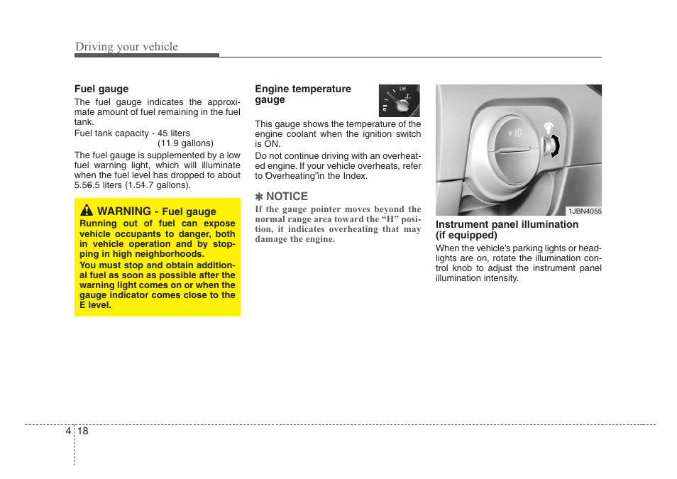 Driving your vehicle | KIA Rio_Rio5 2008 User Manual | Page 124 / 219