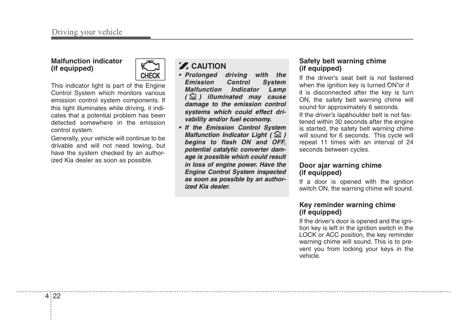 Driving your vehicle | KIA Rio_Rio5 2008 User Manual | Page 128 / 219