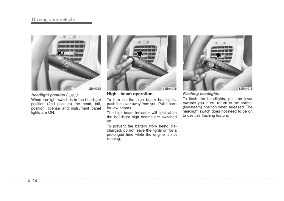 Driving your vehicle | KIA Rio_Rio5 2008 User Manual | Page 130 / 219