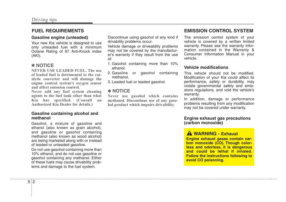 Driving tips | KIA Rio_Rio5 2008 User Manual | Page 145 / 219
