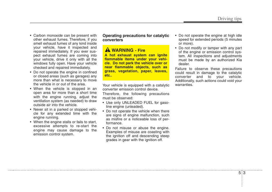 Driving tips | KIA Rio_Rio5 2008 User Manual | Page 146 / 219