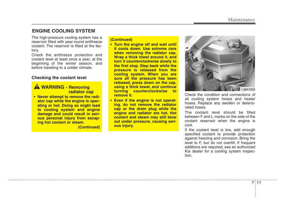 Maintenance | KIA Rio_Rio5 2008 User Manual | Page 187 / 219