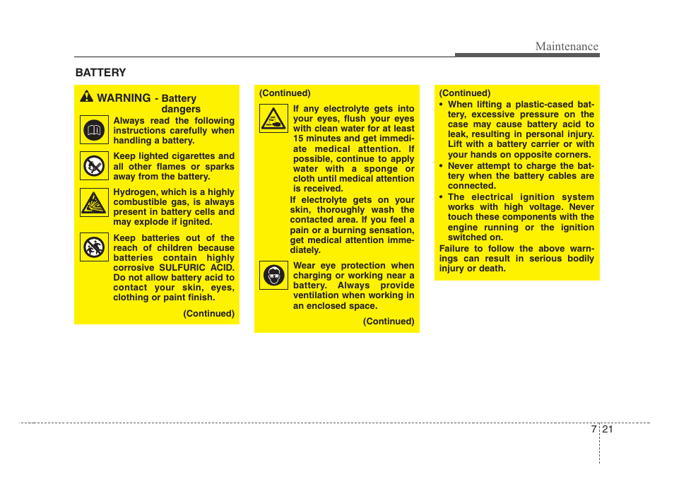 Maintenance | KIA Rio_Rio5 2008 User Manual | Page 197 / 219