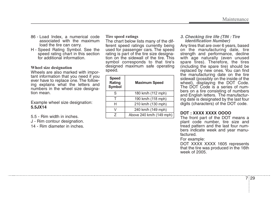 Maintenance | KIA Rio_Rio5 2008 User Manual | Page 205 / 219