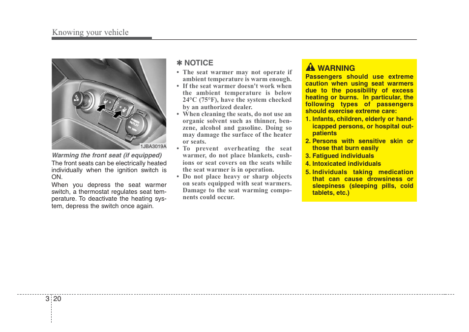 Knowing your vehicle | KIA Rio_Rio5 2008 User Manual | Page 29 / 219