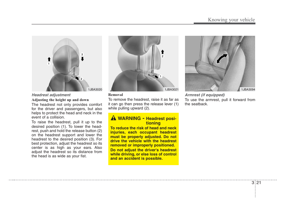 Knowing your vehicle | KIA Rio_Rio5 2008 User Manual | Page 30 / 219