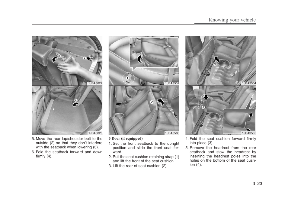 Knowing your vehicle | KIA Rio_Rio5 2008 User Manual | Page 32 / 219