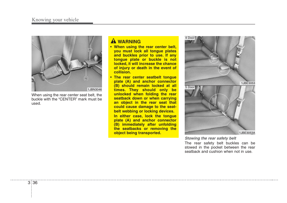 Knowing your vehicle | KIA Rio_Rio5 2008 User Manual | Page 45 / 219