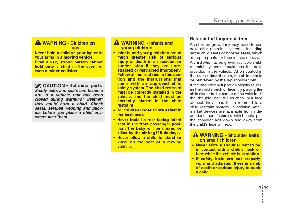Knowing your vehicle | KIA Rio_Rio5 2008 User Manual | Page 48 / 219