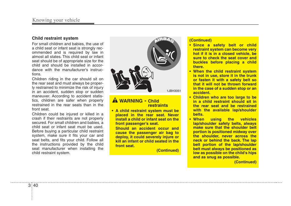 Knowing your vehicle | KIA Rio_Rio5 2008 User Manual | Page 49 / 219