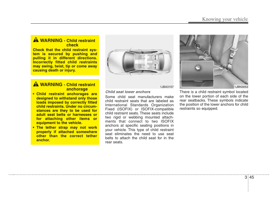 Knowing your vehicle | KIA Rio_Rio5 2008 User Manual | Page 54 / 219