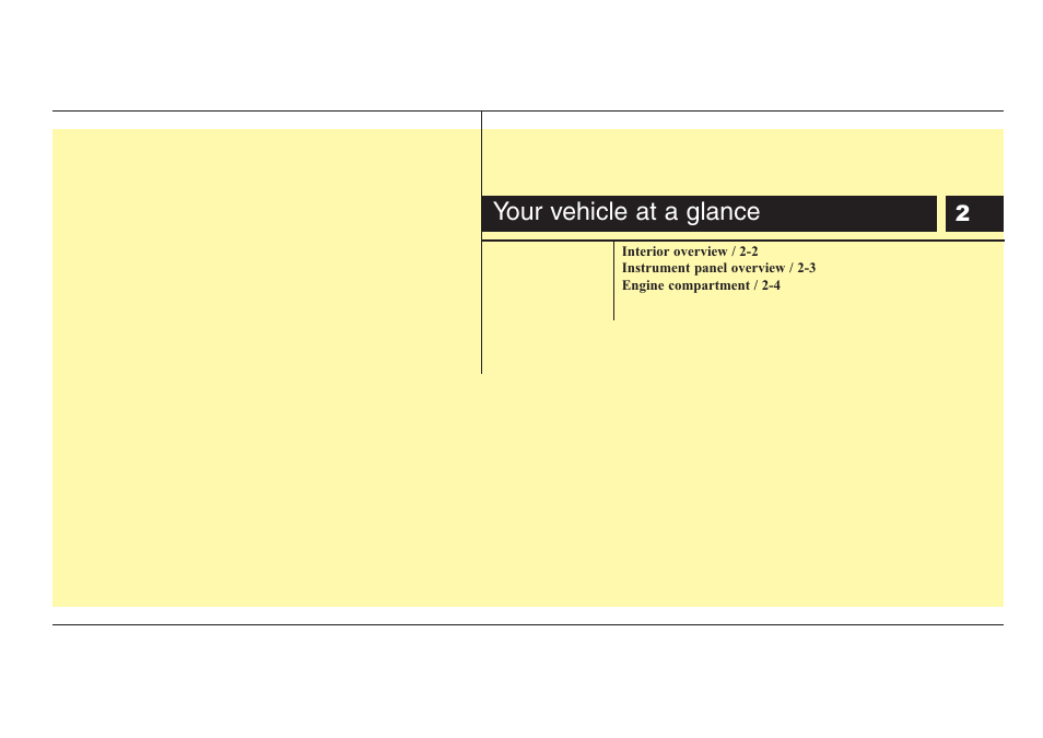 Your vehicle at a glance | KIA Rio_Rio5 2008 User Manual | Page 6 / 219