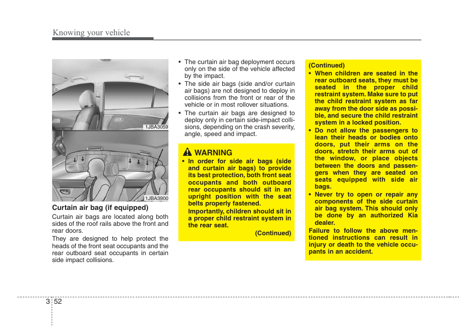 Knowing your vehicle | KIA Rio_Rio5 2008 User Manual | Page 61 / 219