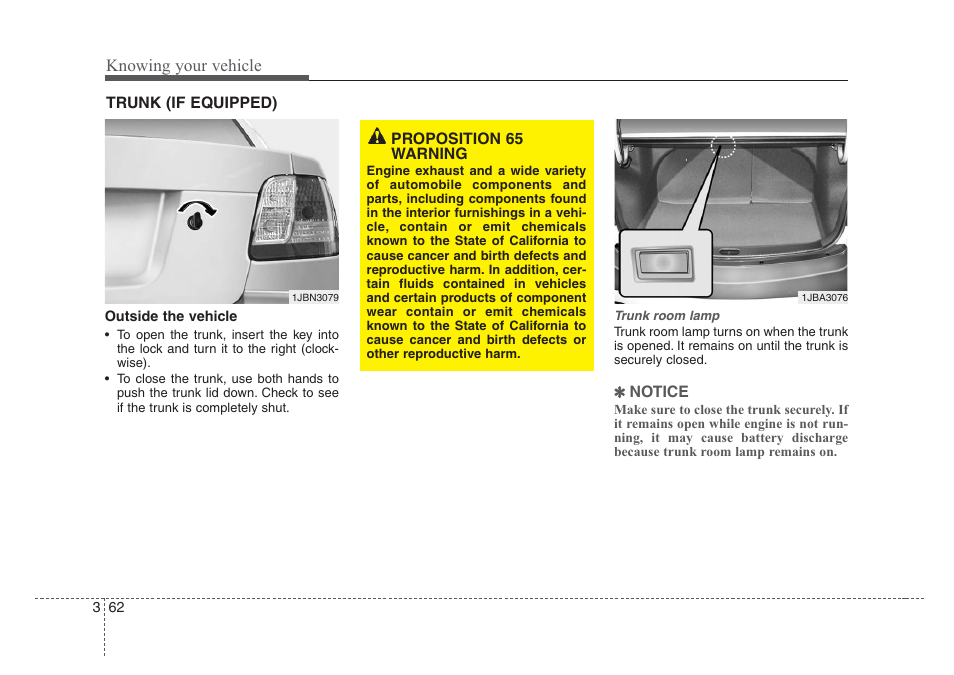 Knowing your vehicle | KIA Rio_Rio5 2008 User Manual | Page 71 / 219