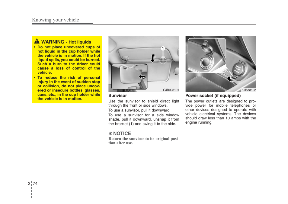 Knowing your vehicle | KIA Rio_Rio5 2008 User Manual | Page 83 / 219