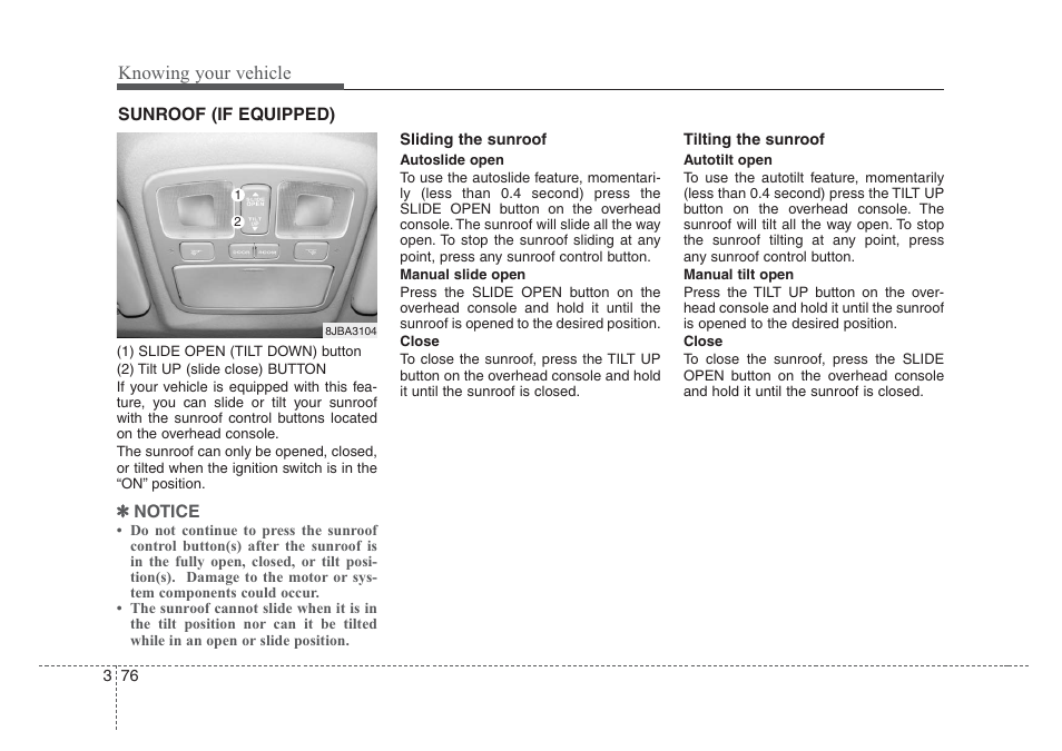 Knowing your vehicle | KIA Rio_Rio5 2008 User Manual | Page 85 / 219