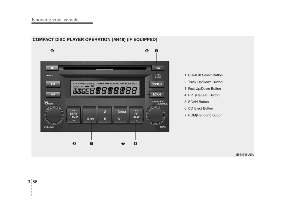 Knowing your vehicle | KIA Rio_Rio5 2008 User Manual | Page 95 / 219