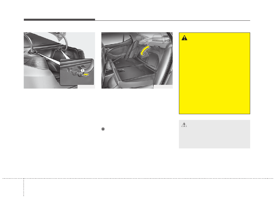 Safety features of your vehicle | KIA Optima 2012 User Manual | Page 35 / 382