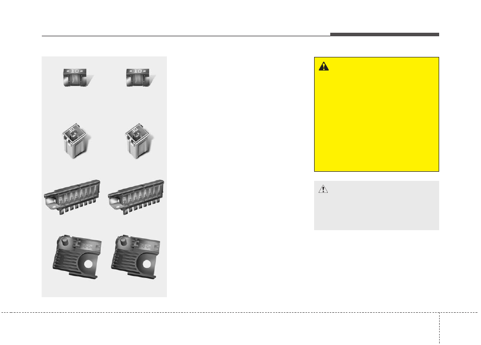 Maintenance, Fuses, Warning | Caution | KIA Optima 2012 User Manual | Page 356 / 382