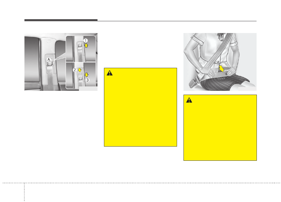 Safety features of your vehicle | KIA Optima 2012 User Manual | Page 43 / 382