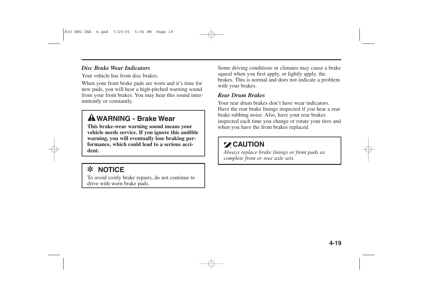 KIA Rio_Rio5 2005 User Manual | Page 100 / 238