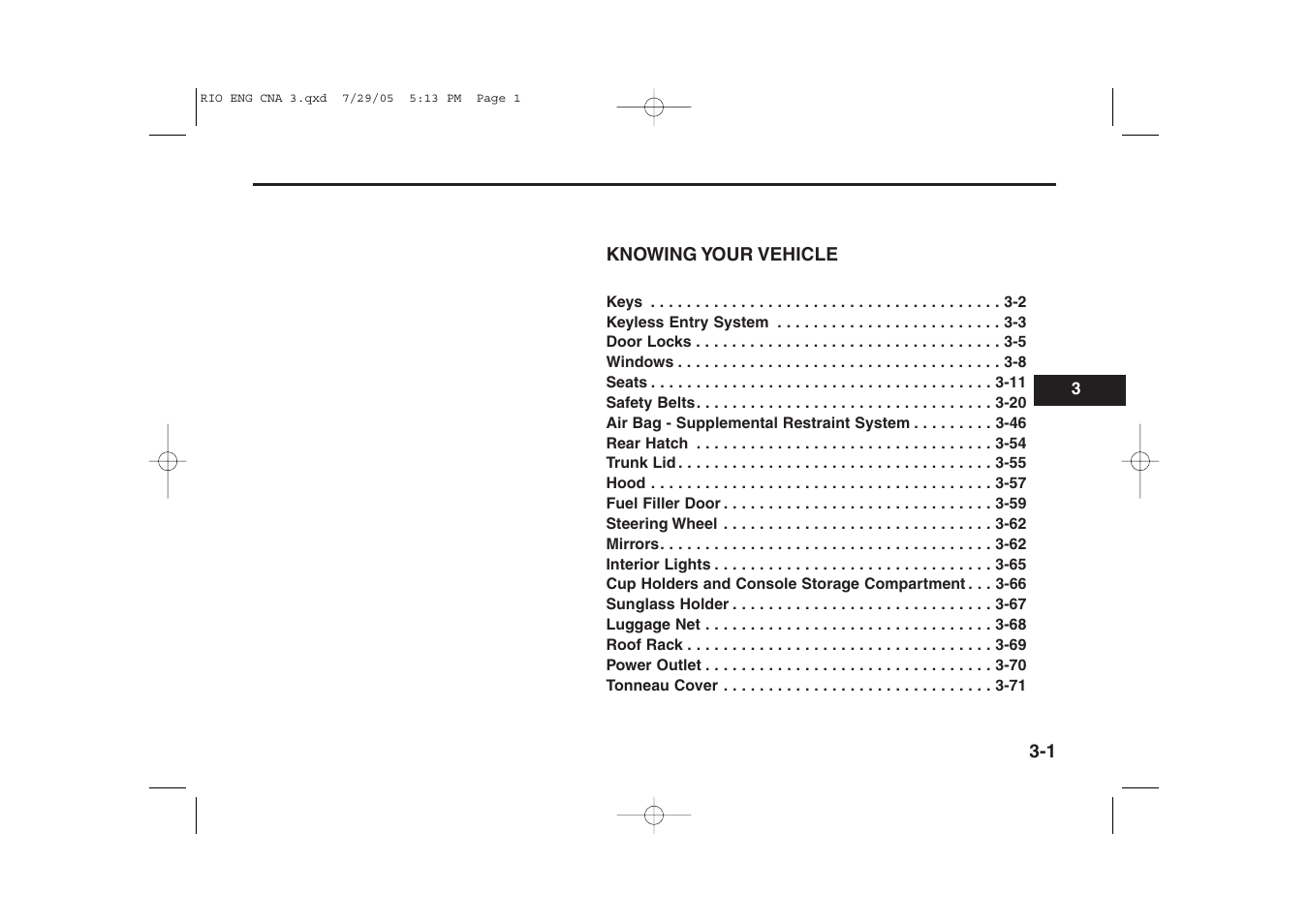 KIA Rio_Rio5 2005 User Manual | Page 11 / 238