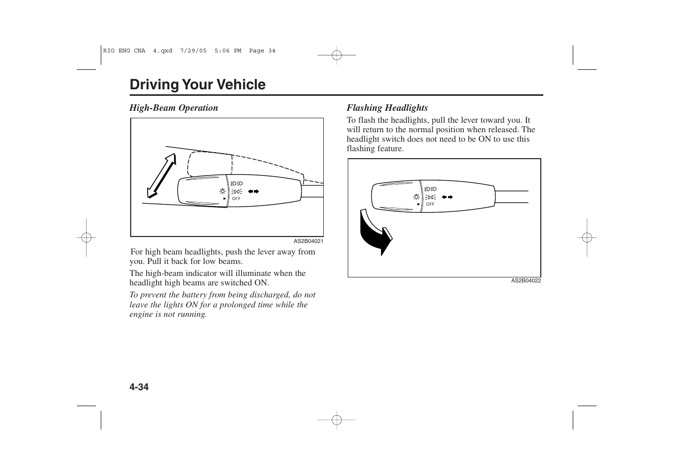 Driving your vehicle | KIA Rio_Rio5 2005 User Manual | Page 115 / 238