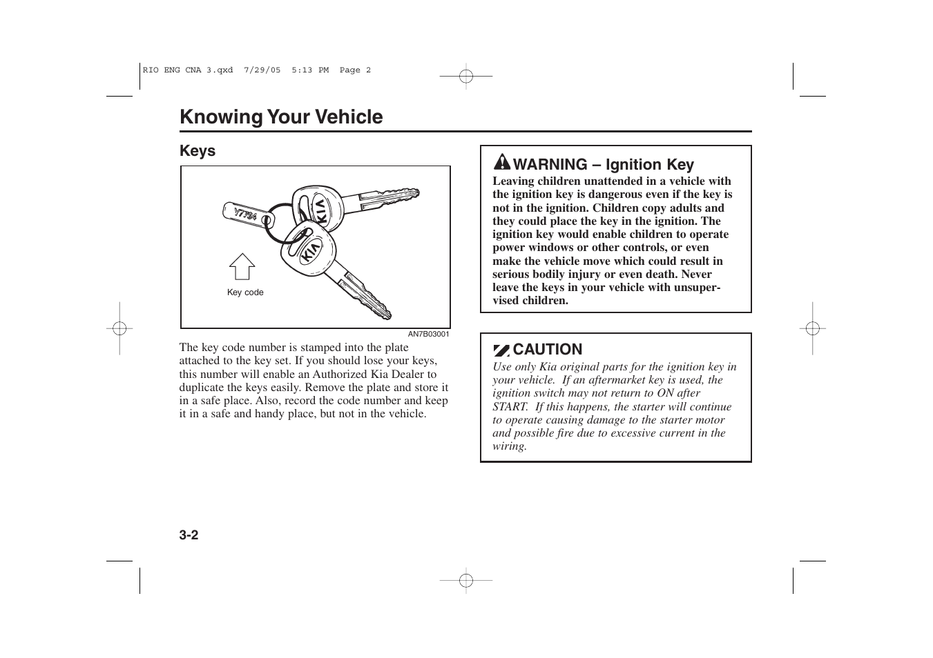 Knowing your vehicle | KIA Rio_Rio5 2005 User Manual | Page 12 / 238