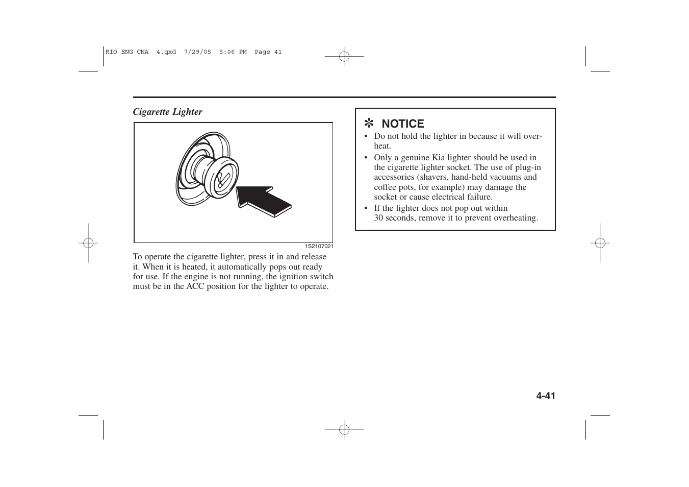KIA Rio_Rio5 2005 User Manual | Page 122 / 238