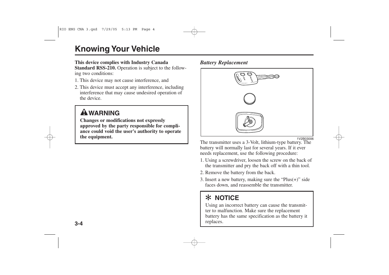 Knowing your vehicle | KIA Rio_Rio5 2005 User Manual | Page 14 / 238