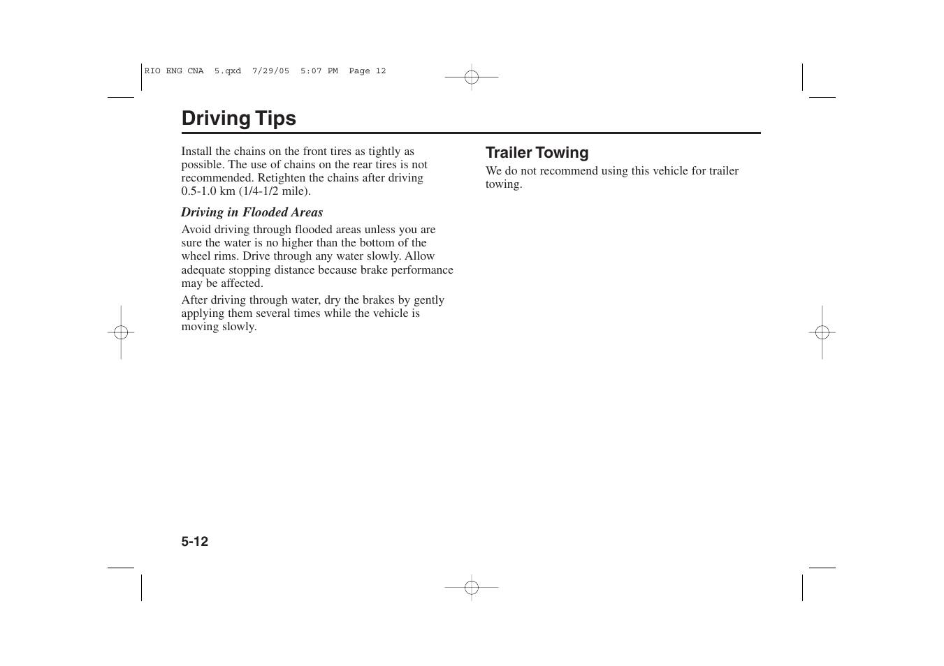 Driving tips | KIA Rio_Rio5 2005 User Manual | Page 146 / 238