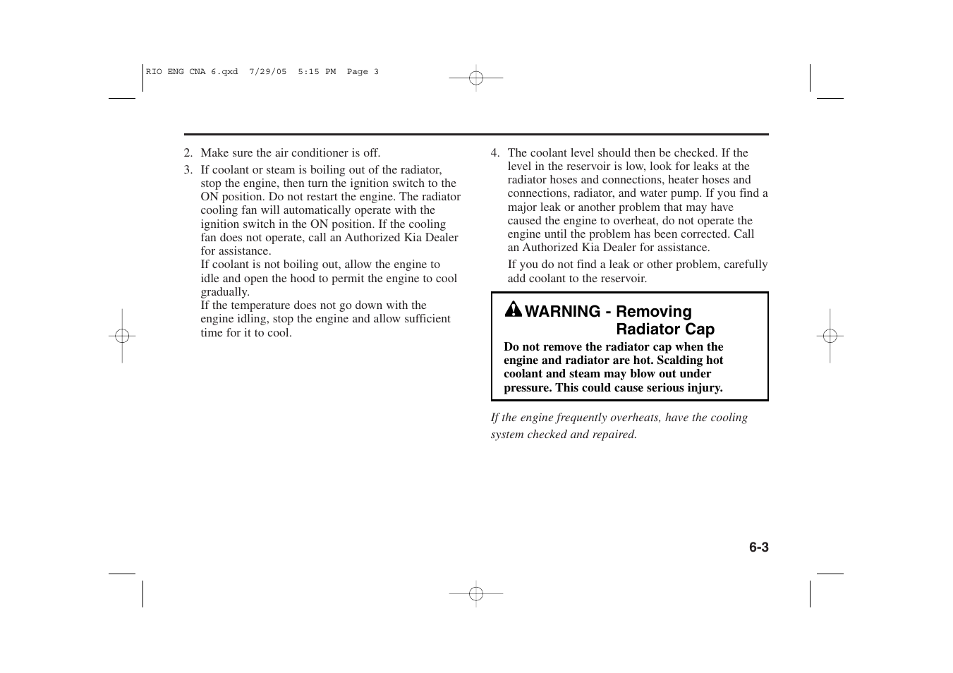 KIA Rio_Rio5 2005 User Manual | Page 152 / 238