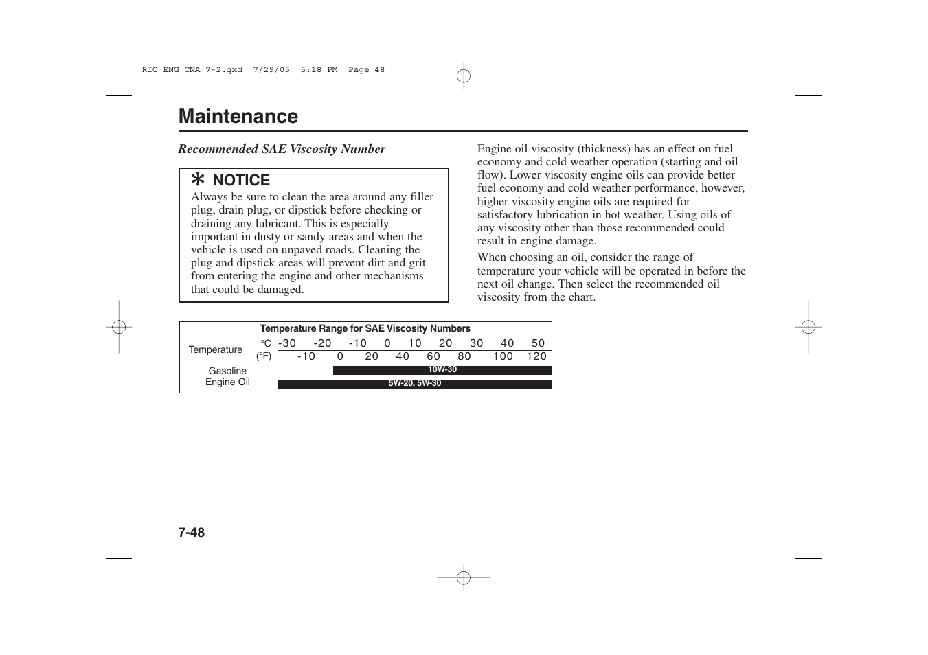 Maintenance | KIA Rio_Rio5 2005 User Manual | Page 220 / 238